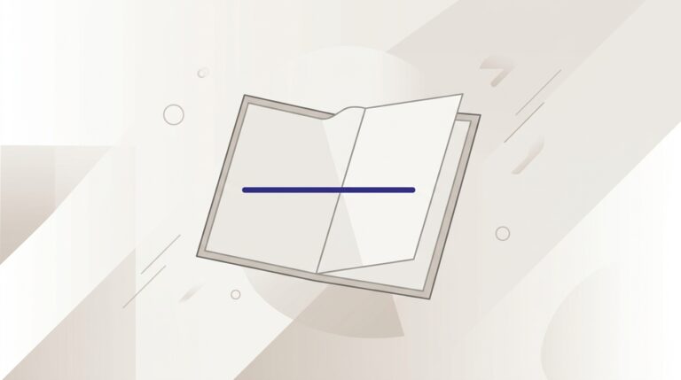 Documento abierto con línea de señalización en espacio minimalista, representando el fichero llms.txt como directiva técnica.